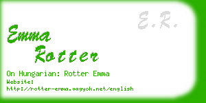 emma rotter business card